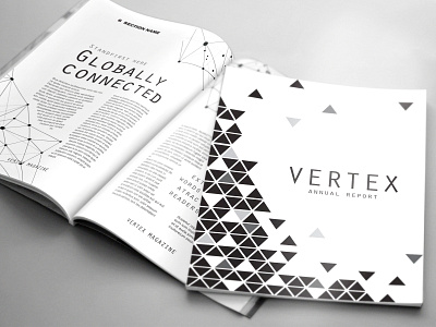 VERTEX Annual Report/Magazine Template a4 annual report brand branding business business magazine template corporate design elegant indesign indesign template industry magazine magazine cover magazine design magazine template mockup modern template