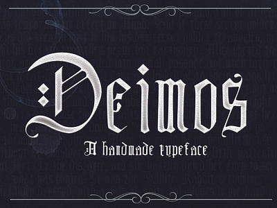 DEIMOS, a blackletter typeface