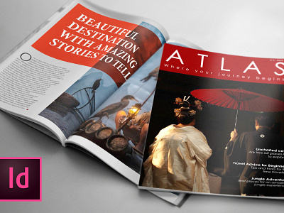 ATLAS, Lifestyle/Travel Magazine Template atlas brand branding business design easy to use elegant graphic design identity indesign indesign template magazine magazine cover magazine design magazine template template