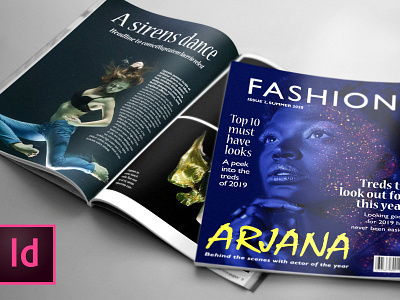 fashion magazine cover layout