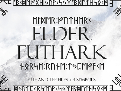 Norse Elder Futhark Typeface ancient elder futhark font god of war graphicdesign norse norse font norse typeface old scandinavia translate typedesign typeface viking