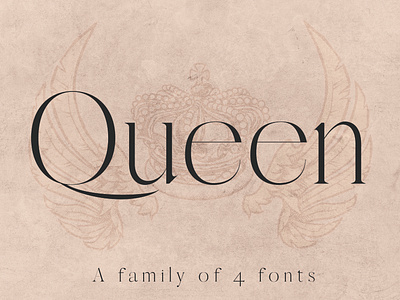 QUEEN: A Modern Serif Font easy to use elegant font font awesome font design font family fonts graphic design modern typeface typeface design typeface designer typefaces