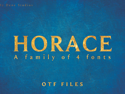 HORACE: A Strong Serif Type