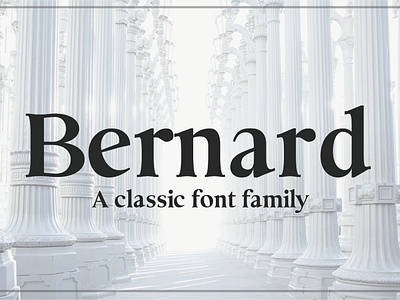 BERNARD: A Classic Typeface brand design elegant font font awesome font design graphic design typeface typeface design typeface designer typeface. lettering typefaces