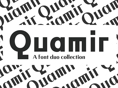 QUAMIR: A Display Font Duo amazing best bundle collection design font font awesome font design font family fonts graphic design modern popular square typeface typeface design typeface designer typeface. lettering typefaces