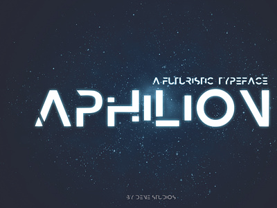 APHILION - A Futuristic Typeface