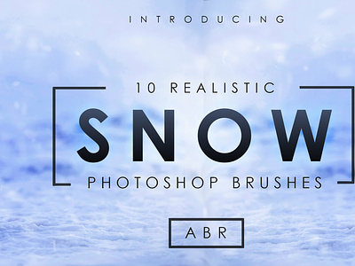 10 Realistic Photoshop Snow Brushes