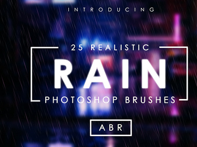 25 Realistic Rain Brushes