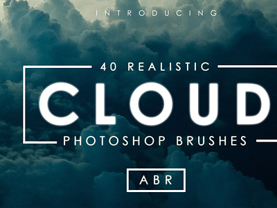 40 Cloud Brushes for Photoshop brush brush pen brushes brushpen cloud cloud brush cloud photoshop brush clouds design easy to use graphic design graphicdesign photoshop photoshop brush storm weather