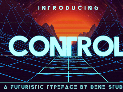 CONTROL - A Futuristic Typeface brand business computer cyberspace design easy to use elegant font font design future futuristic futuristic font graphic design identity space space font typeace typeface typeface design typefaces