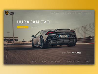 Lamborghini Huracan - Landing Page