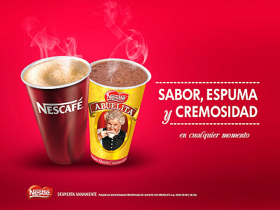 Nescafé branding design vector