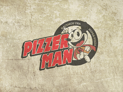 Logo Pizzerman 3 animation branding charactedesign character character animation character art character creation design illustration logo toon vector
