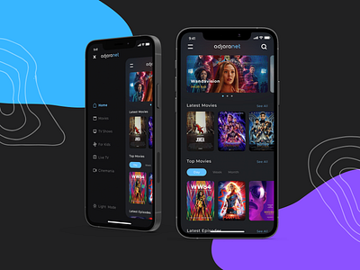 Adjaranet mobile app - Concept concept design graphic design mobile modern ui