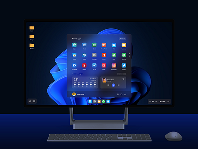 Windows 11 Concept (Start menu) concept desktop macos os web windows