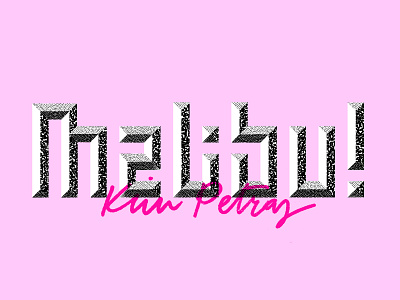 Malibu design lettering logo texture typography vector