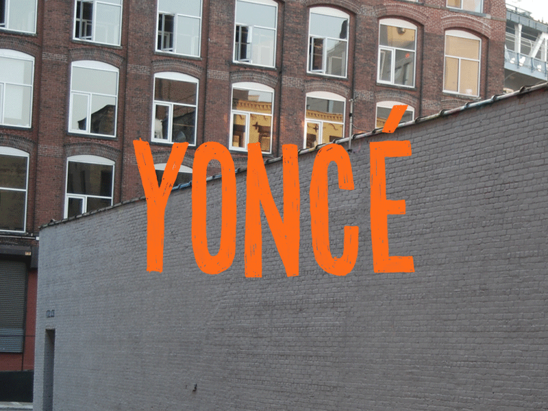 Yoncé (GIF) beyonce typography yonce