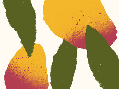 Torn Mango branding color design fruit illustration mango texture torn