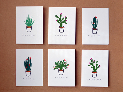 Cactus Thank You Cards