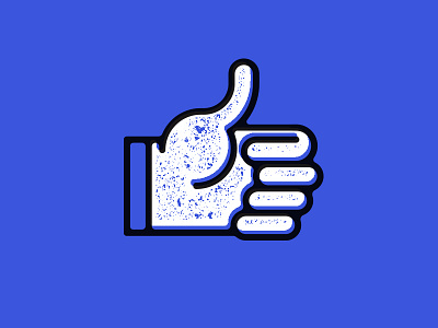 LIKE blue facebook icon like stamp vector