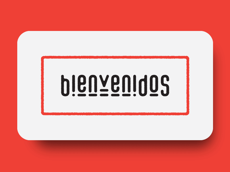 Hijole Bienvenidos gif spanish tacos typography