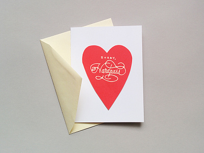 Hardpass card diy lettering sass typography valentines