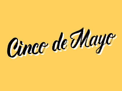 Cinco De Mayo create handmade lettering marker mexico