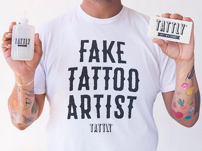 Fake Tattoo Artist Shirt handletter lettering tatttoo typeface typography wacom