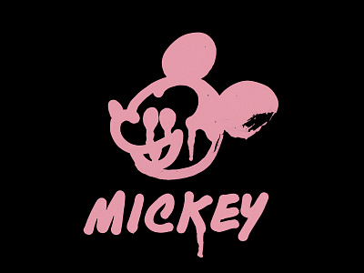 Mickey disney graffiti illustration lettering photoshop type typogaphy