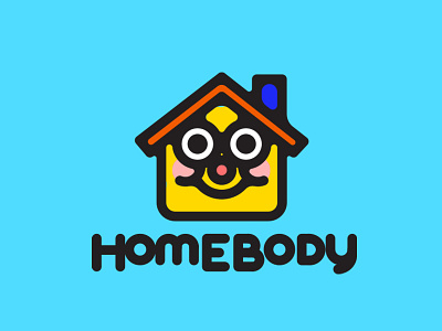Homebody color design illustration typography vector