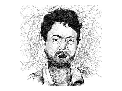 Portrait of Late Hollywood & Bollywood star, Irrfan Khan bollywood hollywood illustration irrfan portrait