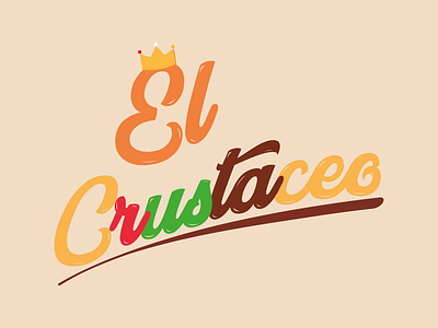 El Crustaceo adobe behance brand branding design dribble flatdesing logo logotype typography vector