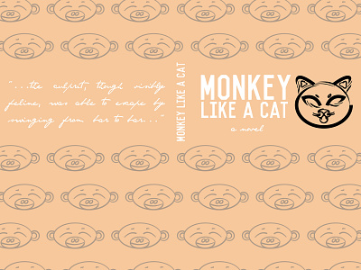 Cover for a book I will never write (part 2) book art book cover book cover design cat cat illustration design monkey monkeys novel typography vector writing