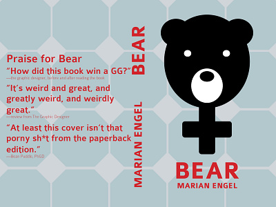 Bear, a novel (take 1) bear book art book cover book cover design book design design illustration novel pattern typography vector writing