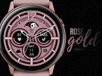 Analog Rose Gold - Watch Face