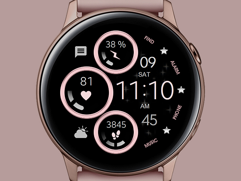 Galaxy watch sale rose gold faces