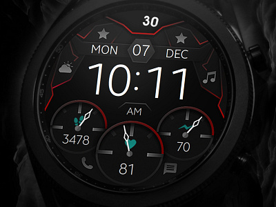 Futuristic and Retro Watch Face