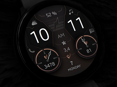 Minimal and Futuristic Watch Face design digital electronics futuristic galaxy watch galaxywatch3 graphic design illustration minimal modern samsung smart smartwatch tech technology ui watch watchface wearable