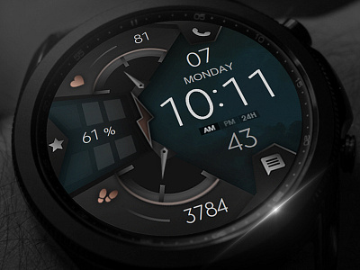 Minimal and Modern Watch Face design digital electronics galaxy watch galaxywatch3 graphic design illustration minimal modern samsung smart smartwatch tech technology ui watch watchface wearable