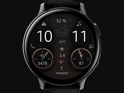 Minimal and Futuristic Watch Face design digital electronics futuristic galaxy watch galaxywatch3 graphic design illustration minimal modern samsung smart smartwatch tech technology ui watch watchface wearable