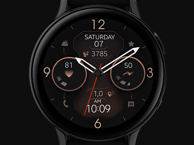 Futuristic and Elegant Watch Face