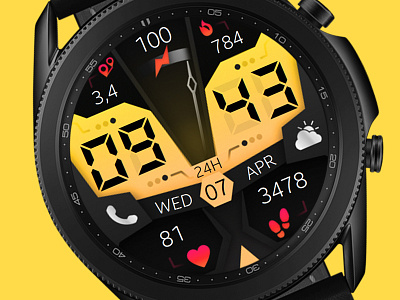 Yellow Watch Face