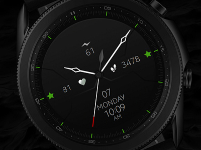 Minimal Green Watch Face