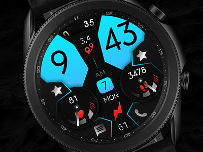 Blue Watch Face