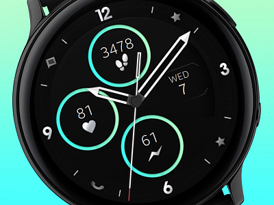 Minimal Black Watch Face