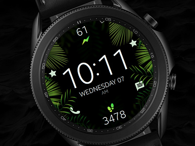Tropical Leaves Watch Face galaxywatch3 leaves summer tropical