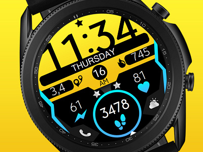 Yellow Watch Face galaxywatch3