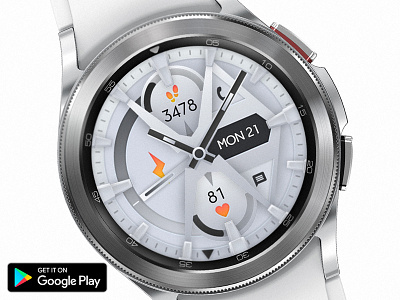 White - Classy Watch Face [Wear OS] wearos