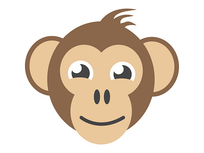 My monkey friend flat design graphic design monkey flat monkey illustrator monkey vector