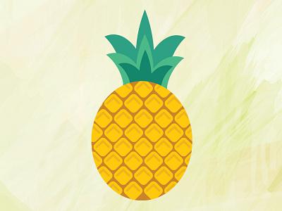 Do you want some Pineapple? flat design fruit illustrator graphic design illustrator tutorial pineapple flat pineapple illustrator tutorial pineapple vector